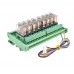 8 Channels 1 SPDT DIN Rail Mount 16A 24VDC Relay Module